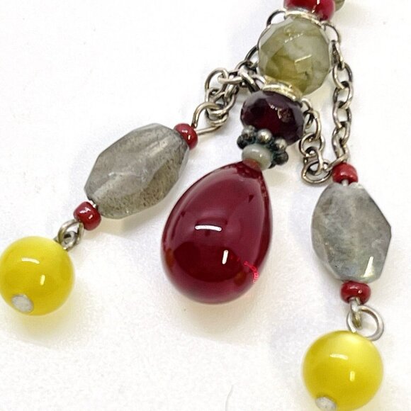 Joli Jewelry Chandelier Whimsy Fairy Earrings Crystal 30's Vintage Glass Gift - Picture 4 of 6